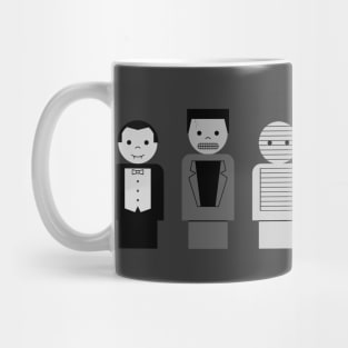 Little Monster People (lineup - B&W) Mug